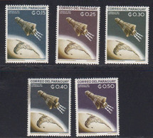 Paraguay 1962 Yvert 693 / 697 ** Neufs Sans Charniere. Capsule Astronautes. - Paraguay