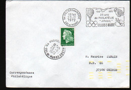 Enveloppe Avec Indexation. Y & T N°1536A. Villiers Sur Marne - Cartas & Documentos