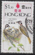 HONG-KONG - 1975 - UCCELLI - PYCNONOTUS SINENSIS -$1,30 - USATO (YVERT 301 - MICHEL 314) - Spatzen