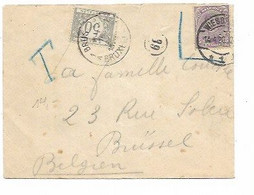 SH 0826. N° 139 Utilisé En ALLEMAGNE - Obl. WIESBADEN 14.4.20 - TP NON VALABLE,marque Bleue - TTx 31 BRUXELLES. TB - 1915-1920 Albert I.