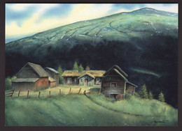 Elf - Gnome - Brownie Going Home - Mountain Landscape  - Kjell E. Midthun - Andere