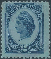 Stati Uniti D'america,United States,U.S.A,1875-78,Inter. Revenue Stamp,2c Blue - Fiscali