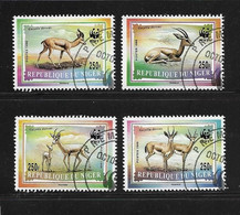 NIGER 1998 WWF-GAZELLES  YVERT N° OBLITERES - Used Stamps