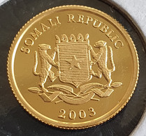 Somalia Republic  50 Shillings 2003 (King Salomon)  - Gold - - Somalië