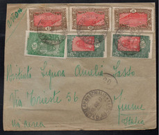 COTE DES SOMALIS - DJIBOUTI / 1937 LETTRE PAR AVION POUR TRIESTE - ITALIE (ref LE3500) - Briefe U. Dokumente