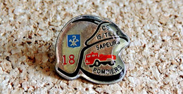 Pin's SAPEURS POMPIERS - SP De IS SUR TILLE 21 - Verni époxy - Fabricant Inconnu - Firemen