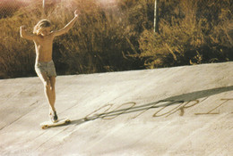 Postcard - Skate Boarding In The Seventies By H. Holland - Going Backwards - New - Skateboard