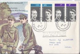 IRLANDA - Eire  - Busta 50° Anniversary Tomas Mac Curtain  Terence Mac Swiney 1970 Viaggiata Israel - Non Classificati