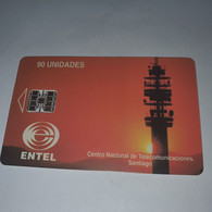 Chile-(cl-entel-08)-telecom-santiago-(73)-(90unidade)-(c45145043)-(12/1999)-(?)-used Card+1card Prepiad Free - Chili