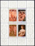 BULGARIA 1984 Raphael 500th Anniversary Sheetlet MNH / **.  Michel 3324-27 Kb - Blocchi & Foglietti