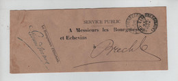 REF3543/ Machon Franchise Service Public Signé Edmond Mesens Bourgmestre Etterbeek C.Etterbeek 1890 > Brecht C.d'arrivée - Zonder Portkosten