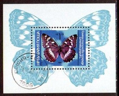 BULGARIA 1984 Butterflies Block  Used.  Michel Block 148 - Gebruikt