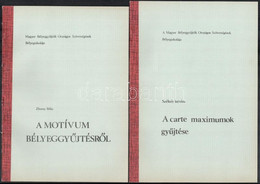 3 Db Szakirodalom A Bélyeggyűjtésről Az 1980-as évekből + A Bélyeggyűjtő Folyóirat 1943. Októberi Száma + 1946-os Bélyeg - Other & Unclassified