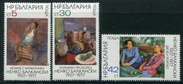 BULGARIA 1984 Balkanski Paintings  MNH / **.  Michel 3286-88 - Ungebraucht