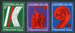 BULGARIA 1984 People's Republic  MNH / **.  Michel 3283-85 - Nuovi