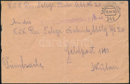 1916 Tábori Posta Levél "K.u.k. Etappenstationskommando" + "EP 344" - Other & Unclassified