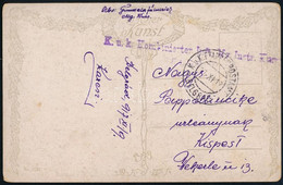 1917 Tábori Posta Képeslap "K.U.K. KOMBINIERTER INFT. HR. INSTR. (...)" - Other & Unclassified