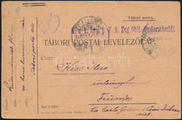 1917 Tábori Posta Levelezőlap "K.U.K. IMP. L.F.A. ZUG OBLT. RUDERSCHMIDT" - Other & Unclassified