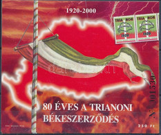 ** 2000 10 Db Sorszámkövető 2000/10 "80 éves A Trianoni Békeszerződés" Emlékív (10.000) - Altri & Non Classificati