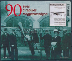 ** 2000 10 Db Sorszámkövető 2000/27 "90 éves A Repülés Magyarországon" Emlékív (6.000) - Altri & Non Classificati