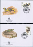 2000 WWF Hüllők és Kétéltűek Sor Mi 2947-2950 4 FDC-n - Other & Unclassified