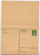 DR P172 II Antwort-Postkarte GEZÄHNT Schiller 1926  Kat. 48,00 € - Cartoline