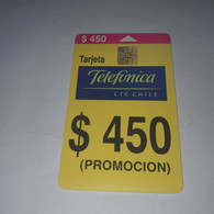 Chile-(cl-tlf-012)-promocion-(92)-($450)-(G03685048)-(12/1999)-(350.000)-used Card+1card Prepiad Free - Chile