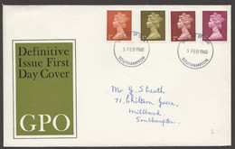 1968 Queen Elizabeth II Machin Definitives    SG 723, 724, 726, 736 - 1952-1971 Em. Prédécimales