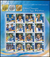 ** 2004 Nyári Olimpiai Játékok, Athén (XIX): Érmesek Se-tenant Kisív (MiNr. 2243 II Nélkül), Olympic Summer Games, Athen - Other & Unclassified