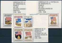 ** 1976 200 éves Az Amerikai Függetlenség Blokksor Mi 26-28 - Altri & Non Classificati