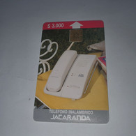 Chile-(cl-tlf-009A)-jacaranda1-(99)-($3.000)-(?)-(7/1995)-(5.000)-used Card+1card Prepiad Free - Cile