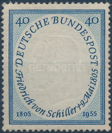 ** 1955 Friedrich Von Schiller Halálának 150. évfordulója Mi 210 (gumihiba / Gum Disturbance) - Other & Unclassified