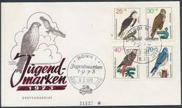 1973 Ragadozómadarak Sor Mi 754-757 FDC - Other & Unclassified