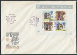 1978 Europa CEPT, Műemlékek Blokk Mi 23 FDC-n - Other & Unclassified