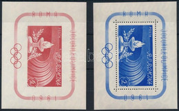 ** 1960 Nyári Olimpia, Róma Fogazott és Vágott Blokk Mi 46-47 - Other & Unclassified