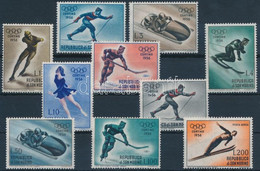 ** 1955 Téli Olimpia Sor Mi 535-544 - Other & Unclassified