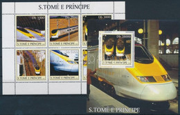 ** 2003 Mozdony: "Eurostar" Kisív Mi 2344-2349 + Blokk 472 - Altri & Non Classificati