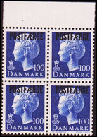 1975. Postfærge. Margrethe. 100 Øre Blue In 4-block Never Hinged. (Michel PF47) - JF415191 - Colis Postaux