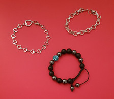 Lot De 3 Bijoux Fantaisie : 3 Bracelets - Other & Unclassified