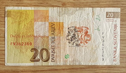 SLOVENIA: 20 Tolarjev 1992 Prefix FV - Slovénie