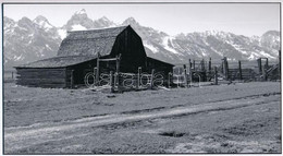 Balás István (1945- ): Farm, Művészi Fotóprint, Jelzett A Fotón, 25×10 Cm - Autres & Non Classés