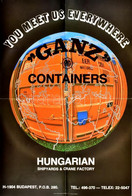 "Ganz Containers" Plakát, Hajtott, 45x30,5 Cm - Altri & Non Classificati