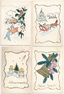 **, * 6 Db MODERN Képeslap Tervezet: Karácsonyi üdvözlet / 6 Modern Postcard Designs: Christmas Greeting - Non Classificati