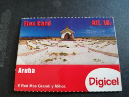 ARUBA PREPAID CARD FLEXCARD  DATE 08/10/2013  LITTLE CHAPEL               AFL10,-    Fine Used Card  **5003** - Aruba