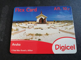 ARUBA PREPAID CARD FLEXCARD  DATE 16/12/2014  LITTLE CHAPEL               AFL10,-    Fine Used Card  **5004** - Aruba