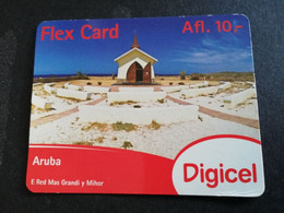 ARUBA PREPAID CARD FLEXCARD  DATE 01/10/2012  LITTLE CHAPEL               AFL10,-    Fine Used Card  **5006** - Aruba