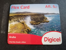 ARUBA PREPAID CARD FLEXCARD  DATE 16/12/2014  COASTAL VIEUW               AFL5,-    Fine Used Card  **5010** - Aruba