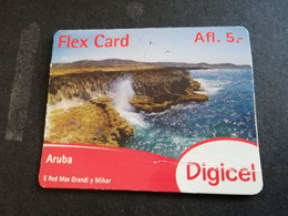 ARUBA PREPAID CARD FLEXCARD  DATE 01/10/2012  COASTAL VIEUW               AFL5,-    Fine Used Card  **5011** - Aruba