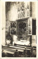 T2 1933 Bártfa, Bardiov, Bardejov; Pobocny Oltár / Templom, Belső, Oltár / Church, Interior, Altar - Unclassified