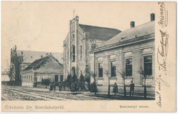 * T3/T4 1909 Dunaszerdahely, Dunajská Streda; Széchenyi Utca, Zsinagóga. Haar Henrik Kiadása / Street, Synagogue (Rb) - Zonder Classificatie